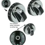 Silver Oven Temperature Knob – New World 601EDO Replacement 444442687