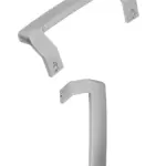 Silver Replacement Door Handle for Beko Refrigerator & Freezer