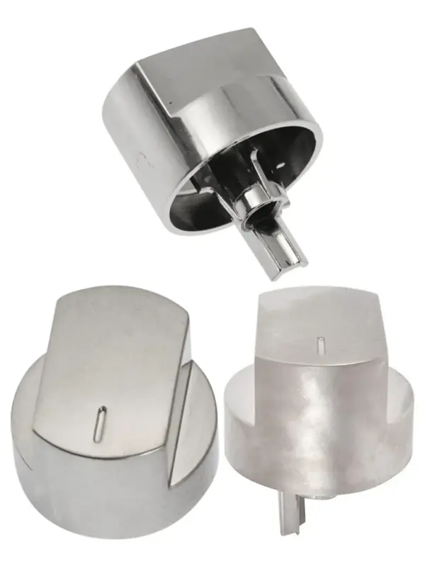 Silver Stove Control Knob for Oven/Hob Fits 444445538-573,61DFDO,61GDO
