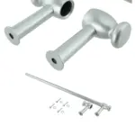 Silver Universal Oven & Grill Door Handle with Towel Rail, Cut to Size