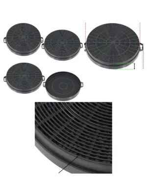 Smeg Cooker Hood Charcoal Carbon Filter – 4 Pack