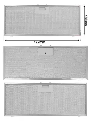 Smeg Cooker Hood Metal Mesh Filter 458x177mm – Fits KSEG5XSA & KSET56