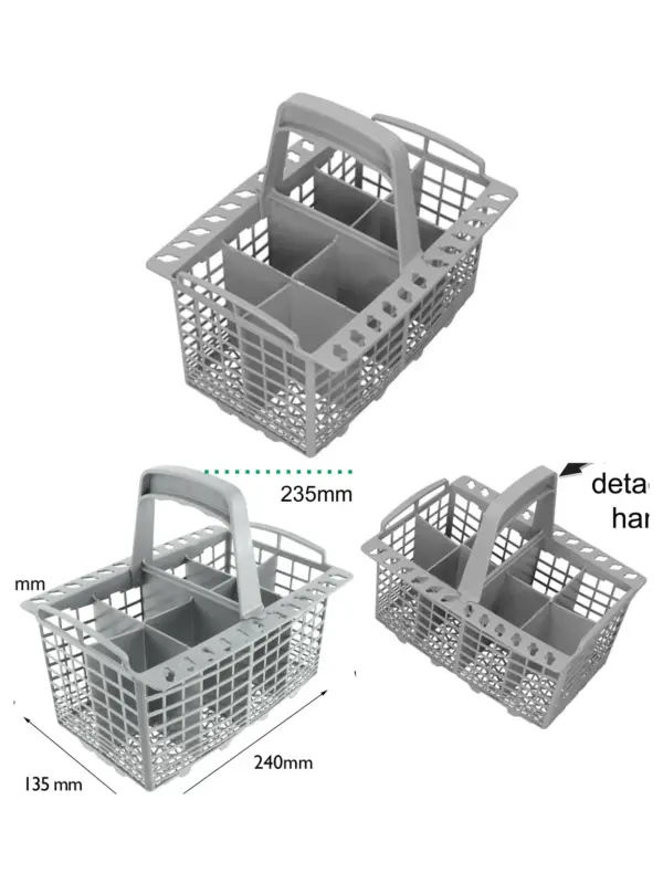 SMEG Dishwasher Cutlery Basket with Removable Handle