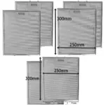 Smeg Metal Mesh Grease Filter for Cooker Hood – 300×250 mm, 2‑Pack