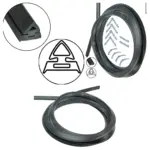 SMEG Oven Door Seal – 3/4‑Side Gasket with Rounded & 90° Clips
