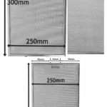 Smeg Silver Metal Mesh Grease Filter for Cooker Hood – 300×250 mm