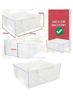 Smeg UKC3170P Drawer Box – 2nd Bottom Container for Fridge Freezer