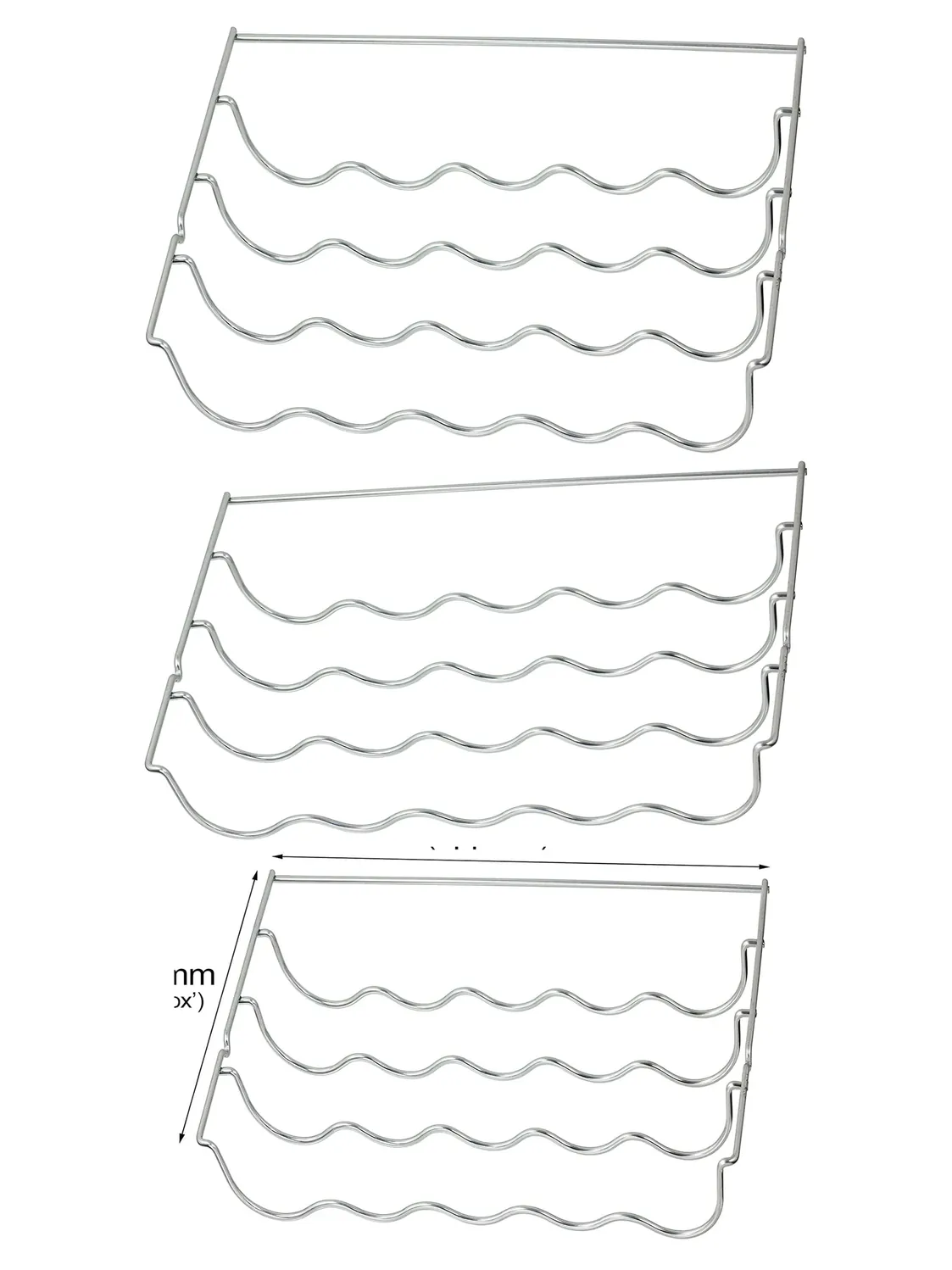 SMEG Wine Bottle Rack Insert for Fridge – 457x290x70mm