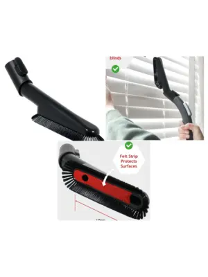 Soft Dusting Brush for Titan TTB774-777 Vacuums 35mm Swivel for 16-40L