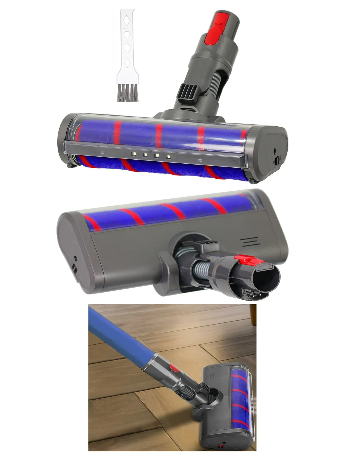 Soft Roller Brush for Dyson V7/V11 Vacuums – Floor Cleaning Head