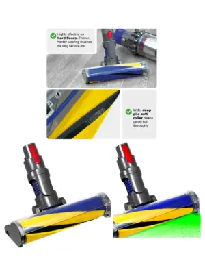 Soft Roller Brush for Dyson V7/V8/V10/V11/V15 – Hard Floor Laser
