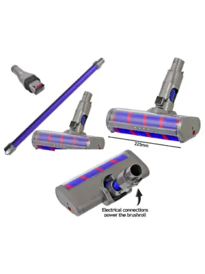 Soft Roller Tool Extension Rod & Crevice Nozzle for Dyson DC58-62 V6