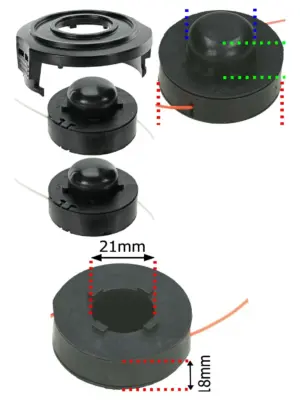 Sovereign N1F Trimmer Line Spool Cover Kit for GT220 & GT250