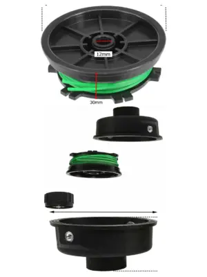 Sovereign Strimmer Twin-Feed Compact Head with Spool – Replacement
