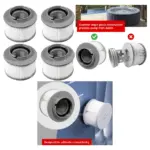 Spa Filter Cartridge 4-Pack for MSpa Mono, Bliss, Baikal & More