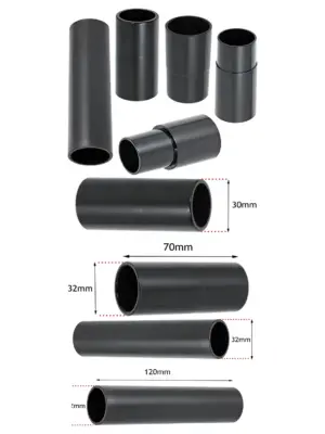 SPARES2GO 5-Pack 30‑35mm Extractor Adapter for Titan Sander Vacuums