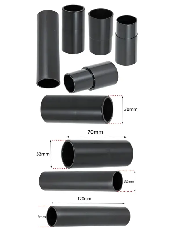 SPARES2GO 5-Pack 30‑35mm Extractor Adapter for Titan Sander Vacuums