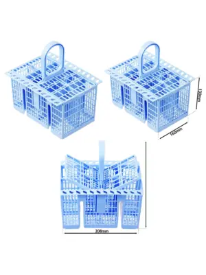 SPARES2GO Blue Cutlery Basket for Maytag Dishwashers – 220×208×160 mm