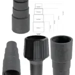 SPARES2GO Dust Extractor Adapter Kit Panasonic Vacuums 5 Sizes