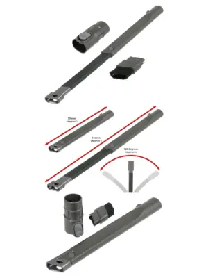 SpareS2Go Extendable Dyson Crevice Tool – Flexible for DC07-DC75
