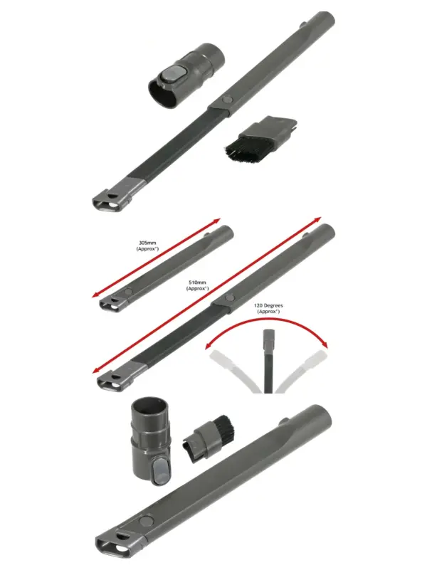 SpareS2Go Extendable Dyson Crevice Tool – Flexible for DC07-DC75