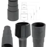 SPARES2GO Nilfisk Dust Extractor Port Reducer Kit – 5 Sizes, 2 Pack