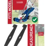 Spear & Jackson 32cm Powder‑Coated Steel Lawn Mower Blade Pack of 2