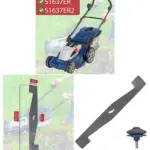 Spear & Jackson 37cm Rotary Lawn Mower Blade + Sharpener 1488214