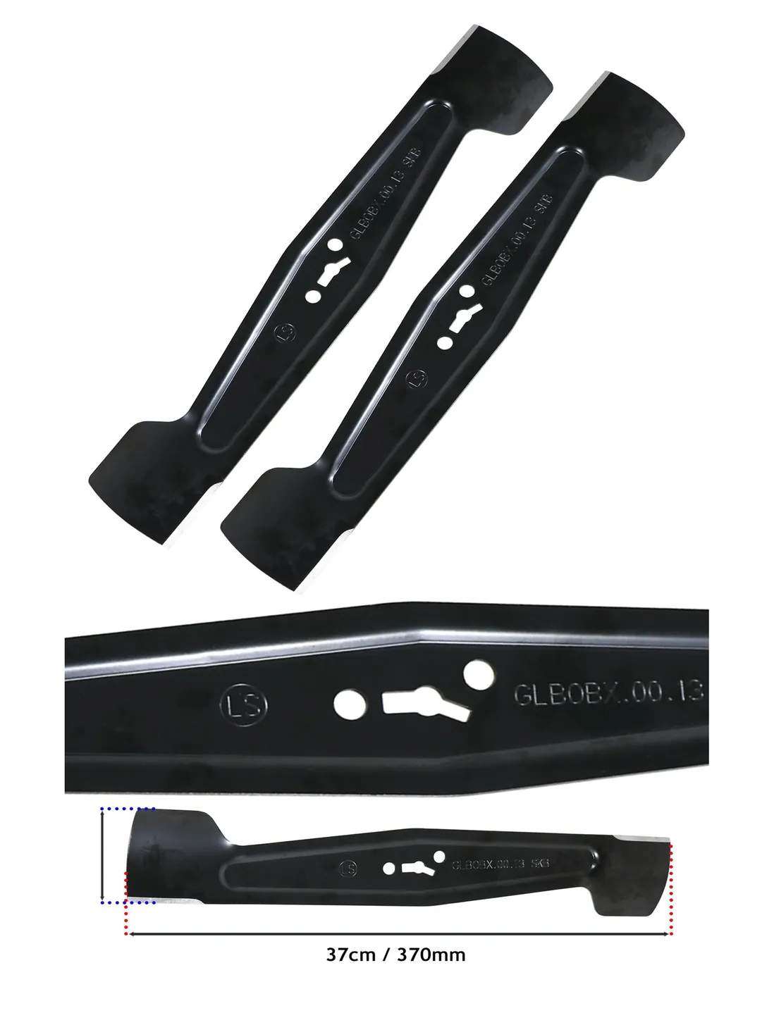 Spear & Jackson 40V Cordless Mower Blade 37cm – 2 Pack