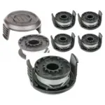 Spear & Jackson Trimmer Line Spool Set with Cover - 4 Pack 18V/36V