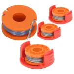 Spool Cover + 2.5m Line (2 pcs) for QUALCAST CLGT1825D CGT25 Trimmer