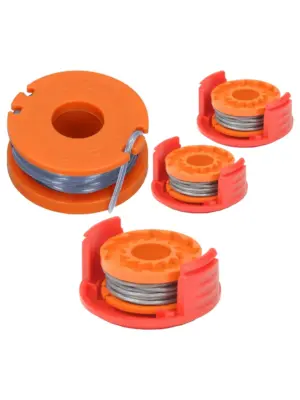 Spool Cover + 2.5m Line (2 pcs) for QUALCAST CLGT1825D CGT25 Trimmer