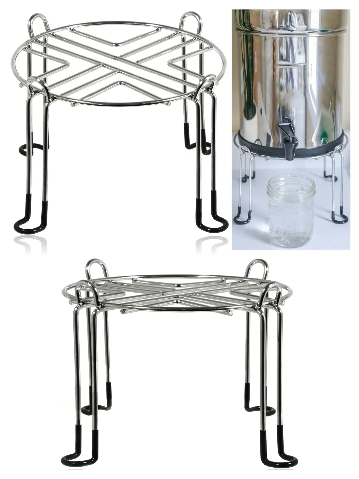 Stainless Steel Filter Stand for Berkey Travel – 8" (200mm) Base