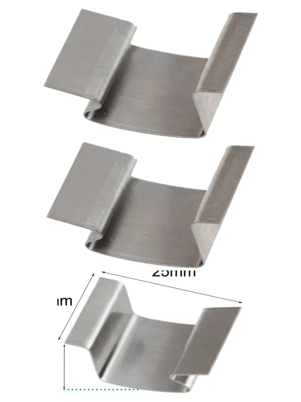 Stainless Steel Greenhouse Glass Clips – 25 Sprung Window Fasteners