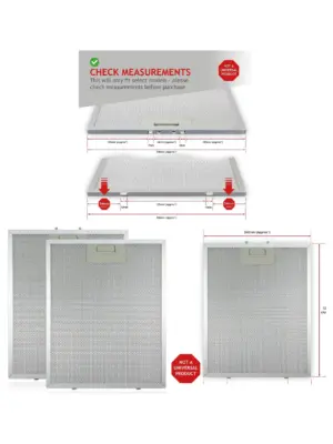 Stainless Steel Range Hood Grease Mesh Filter 320×260 mm