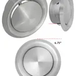 Stainless Steel Round Ceiling Exhaust & Wall Supply Vent 125mm