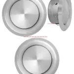 Stainless Steel Round Ceiling Vent – 100mm Exhaust & Supply Wall Unit