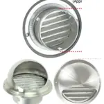 Stainless Steel Round Wall Vent with Bull Nose & Insect Mesh – 100mm