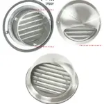 Stainless Steel Round Wall Vent with Bull Nose & Insect Mesh – 150mm
