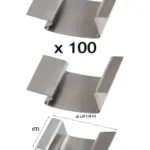 Stainless Steel Spring Glass Clips for Greenhouse Windows 100 Pack