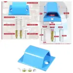Steel Chain Lock Kit – Wall/Ground Anchor for Bikes & Motorcycles