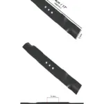 STIGA 44cm Replacement Lawn Mower Blade – Genuine Combi Silent Model