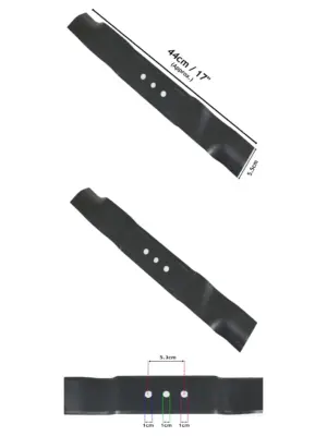 STIGA 44cm Replacement Lawn Mower Blade – Genuine Combi Silent Model