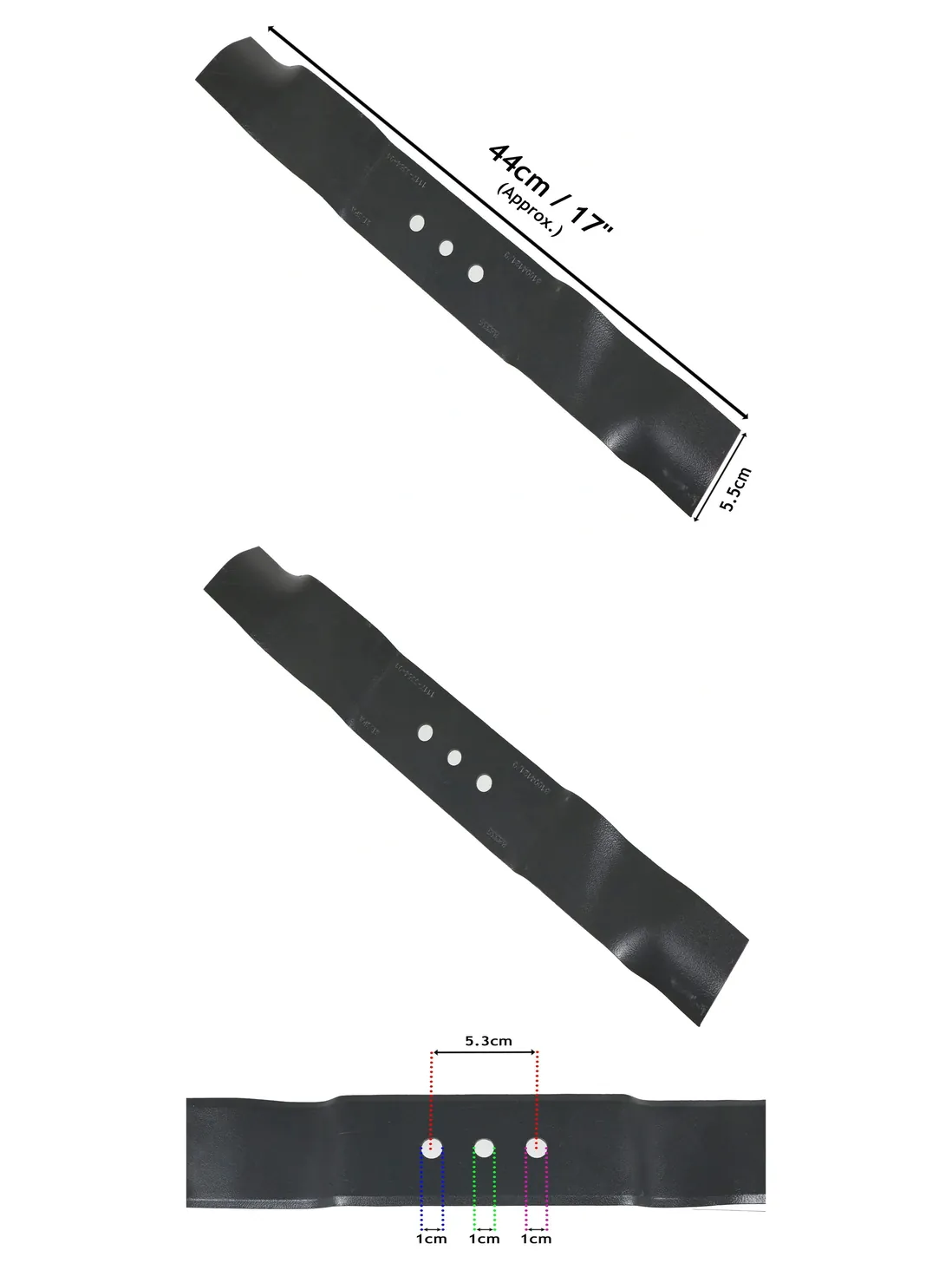 STIGA 44cm Replacement Lawn Mower Blade – Genuine Combi Silent Model