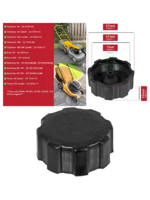 Stiga Fuel Tank Cap – Fits 46, 48S, Euro40, 47 Combi