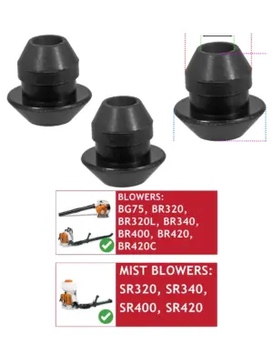 Stihl Blower Grommet Seal 2pcs for BG75, BR320‑420, SR320‑400