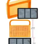 Stihl TS410 & TS420 Cut‑Off Saw Air Filter Set 4238‑140‑4401
