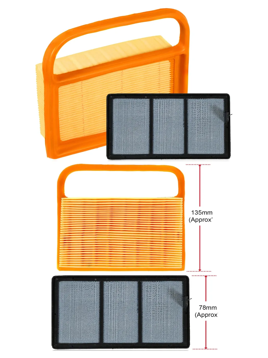 Stihl TS410 & TS420 Cut‑Off Saw Air Filter Set 4238‑140‑4401