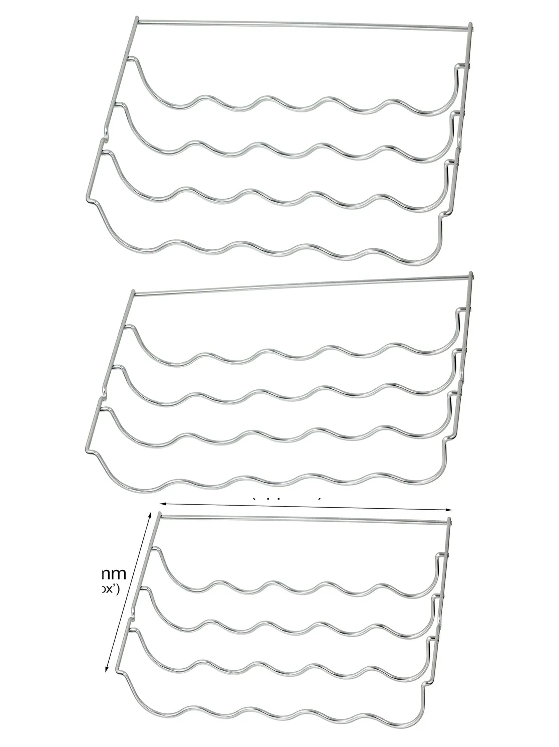 Swan Fridge Wine Rack Insert 457x290x70mm Shelf Organizer