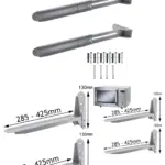 Swan Microwave Wall Mount Brackets – Pair of Heavy‑Duty Kitchen Supports